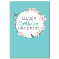 Bird & Flower Daughter Birthday Card